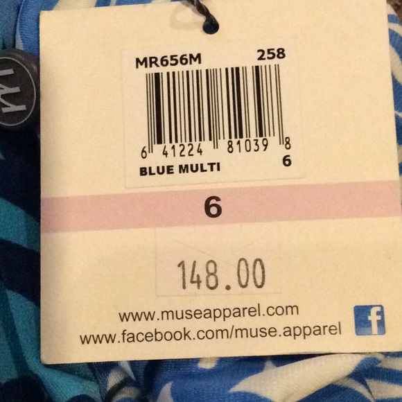 Muse blue multi dress - Picture 8 of 8